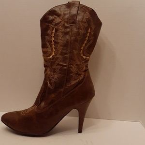 High Heel Cowgirl Boots